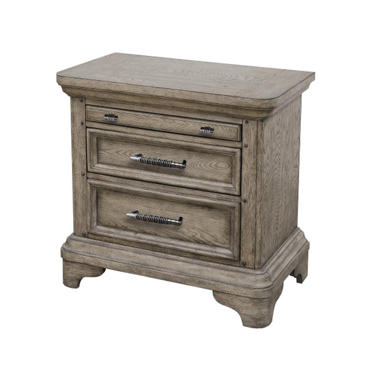 Pulaski Bristol Nighstand in Elm Brown in - Luxury Home Furniture (MI)