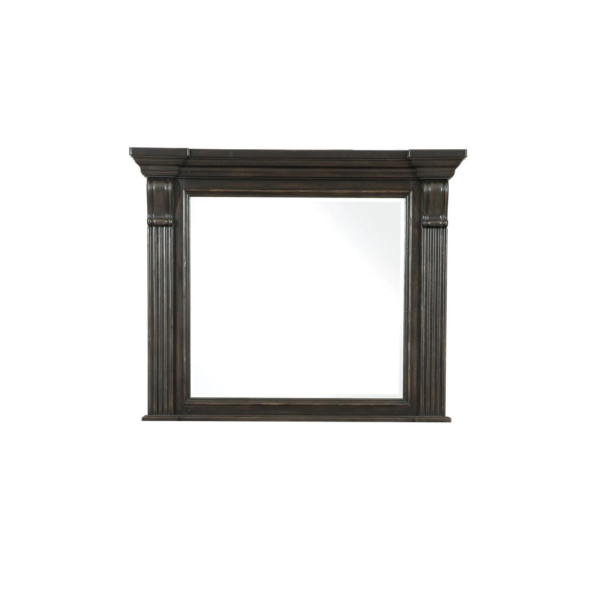 Pulaski Caldwell Mirror in Dark Wood - Luxury Home Furniture (MI)