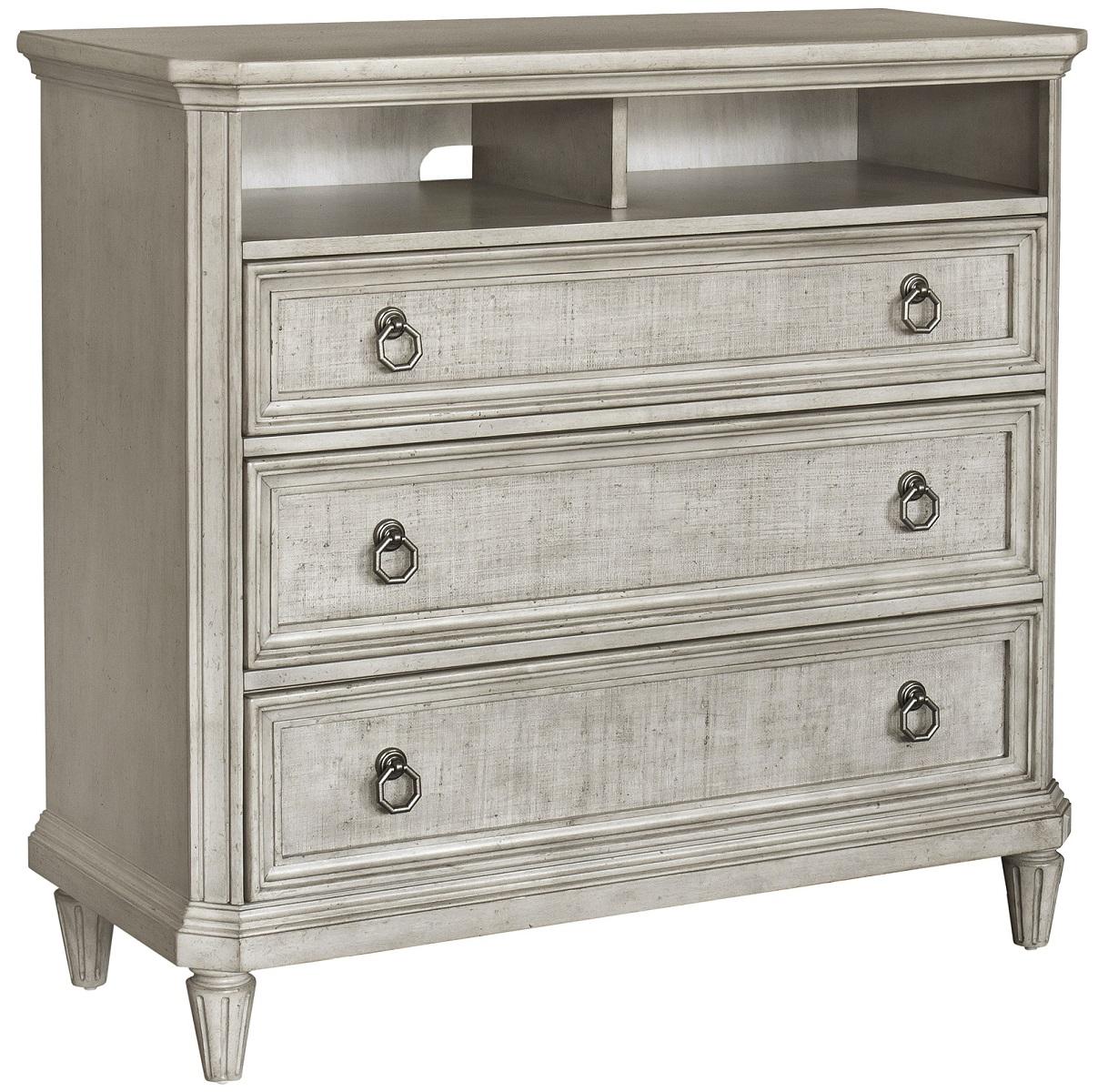 Pulaski Campbell Street 3 Drawer Media Chest in Vanilla Cream - Luxury Home Furniture (MI)