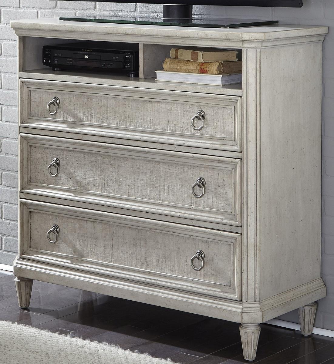 Pulaski Campbell Street 3 Drawer Media Chest in Vanilla Cream - Luxury Home Furniture (MI)