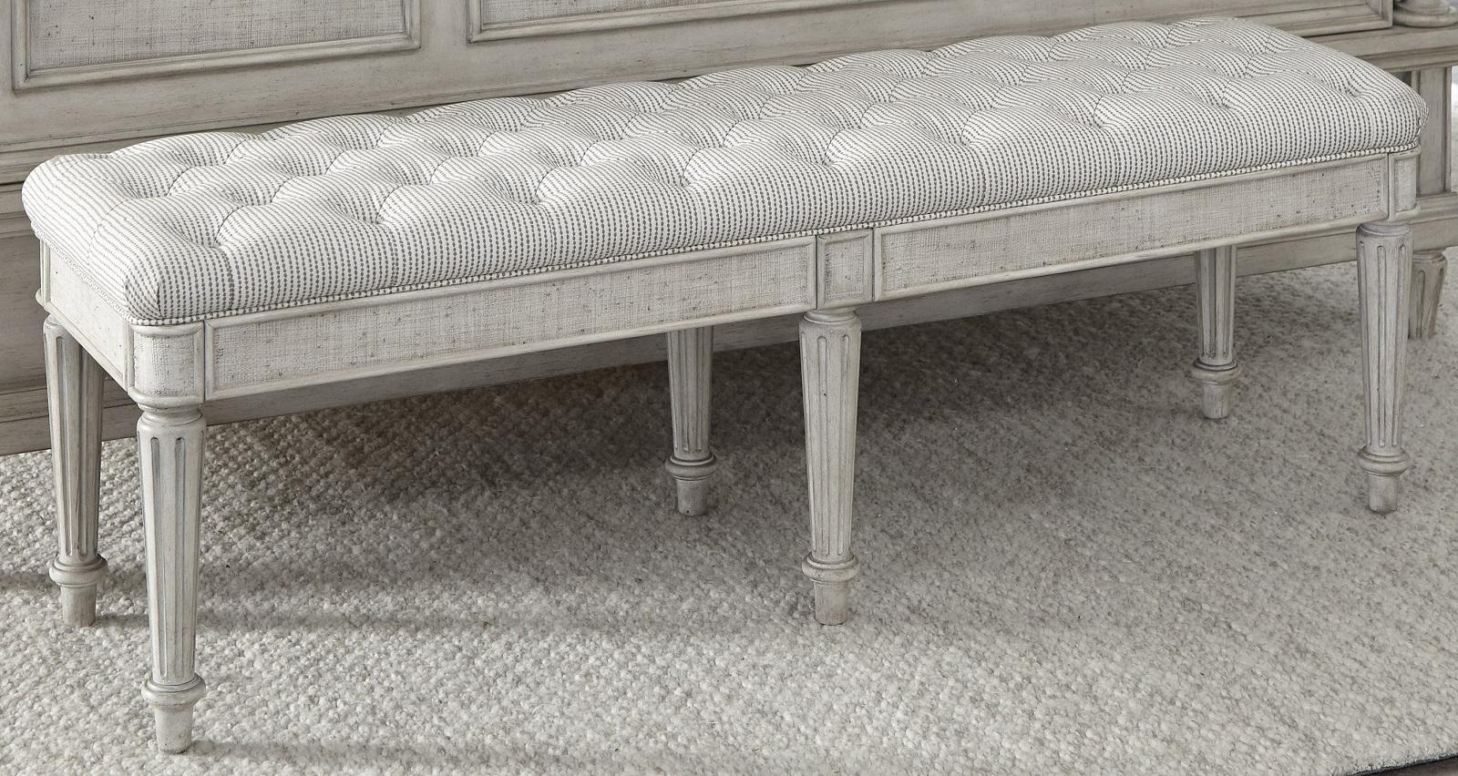 Pulaski Campbell Street Bed Bench in Vanilla - Luxury Home Furniture (MI)