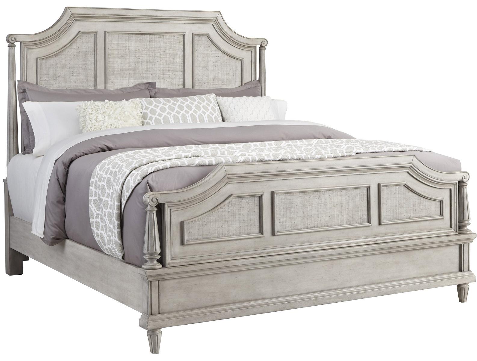 Pulaski Campbell Street King Panel Bed in Vanilla Cream - Luxury Home Furniture (MI)