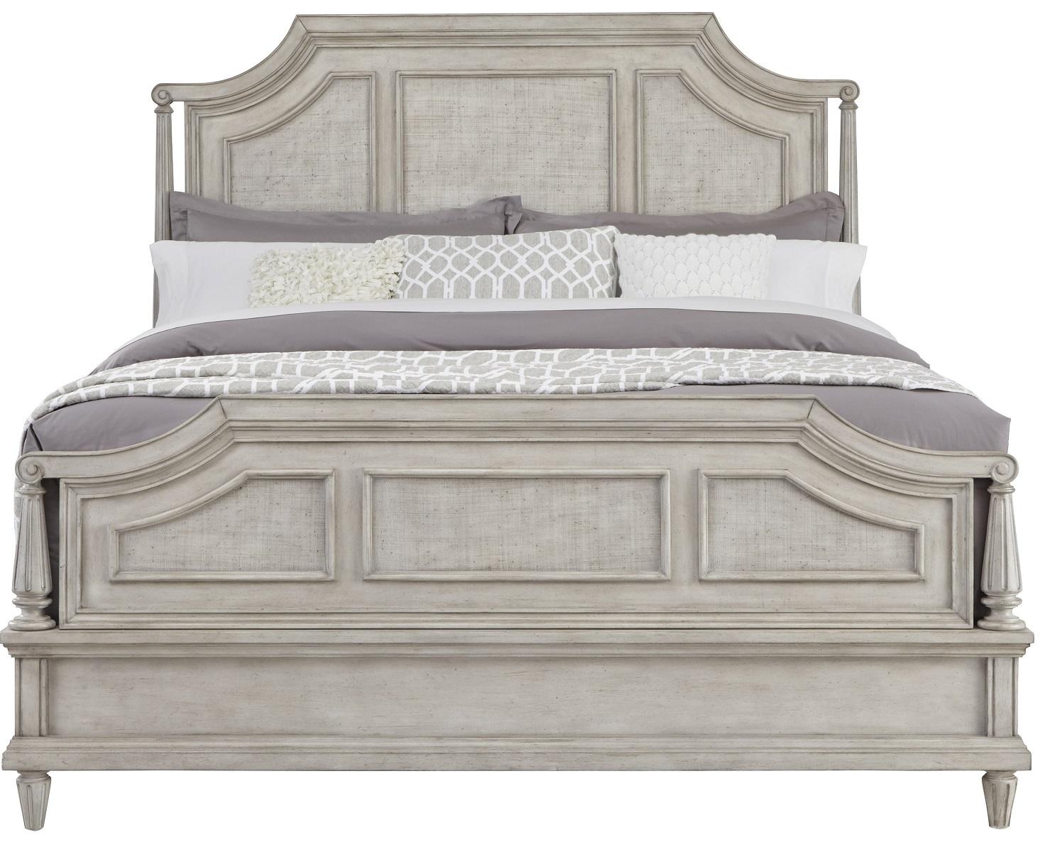 Pulaski Campbell Street King Panel Bed in Vanilla Cream - Luxury Home Furniture (MI)