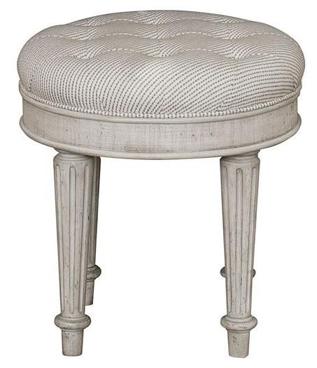 Pulaski Campbell Street Upholstered Vanity Stool in Vanilla Cream - Luxury Home Furniture (MI)
