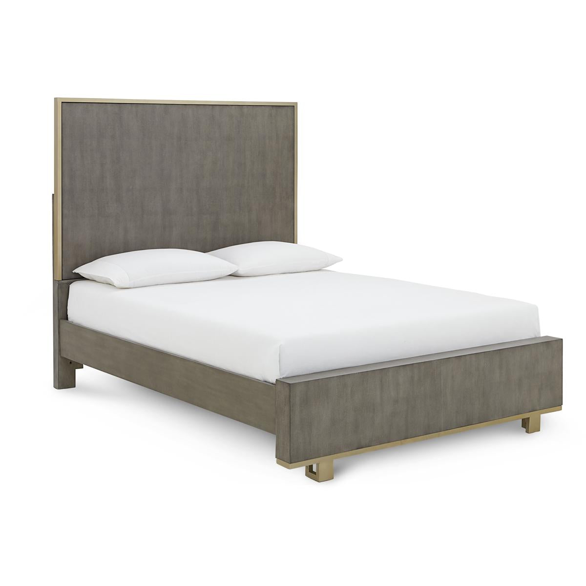 Pulaski Carmen Panel Queen Bed in Shagreen