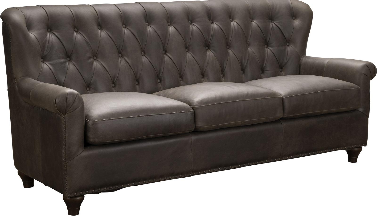 Pulaski Charlie Leather Sofa in Heritage Brown - Luxury Home Furniture (MI)