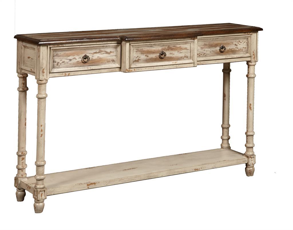 Pulaski Distressed Drawer Console Table - Luxury Home Furniture (MI)