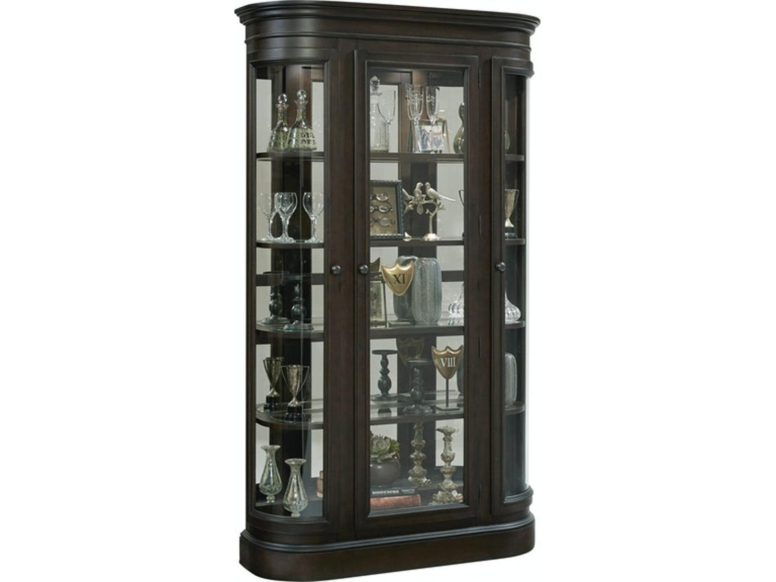Pulaski Curio in Espresso - Luxury Home Furniture (MI)