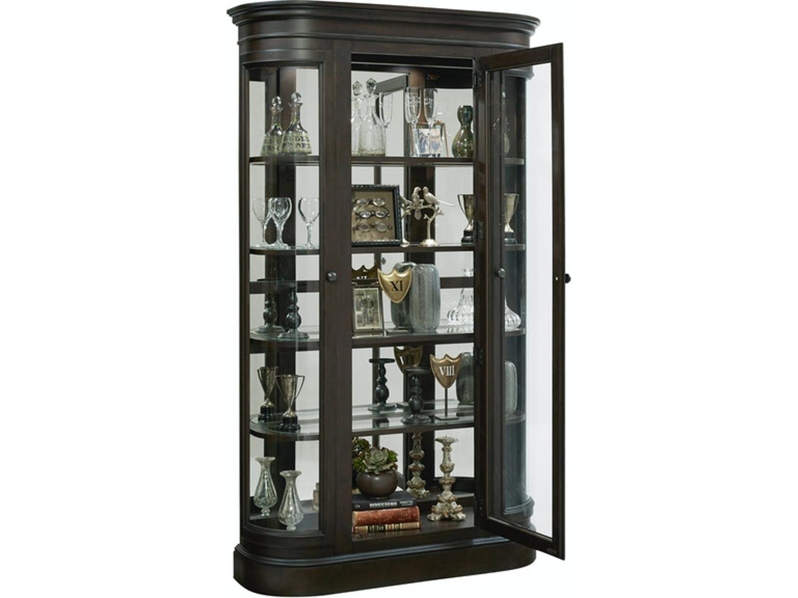 Pulaski Curio in Espresso - Luxury Home Furniture (MI)