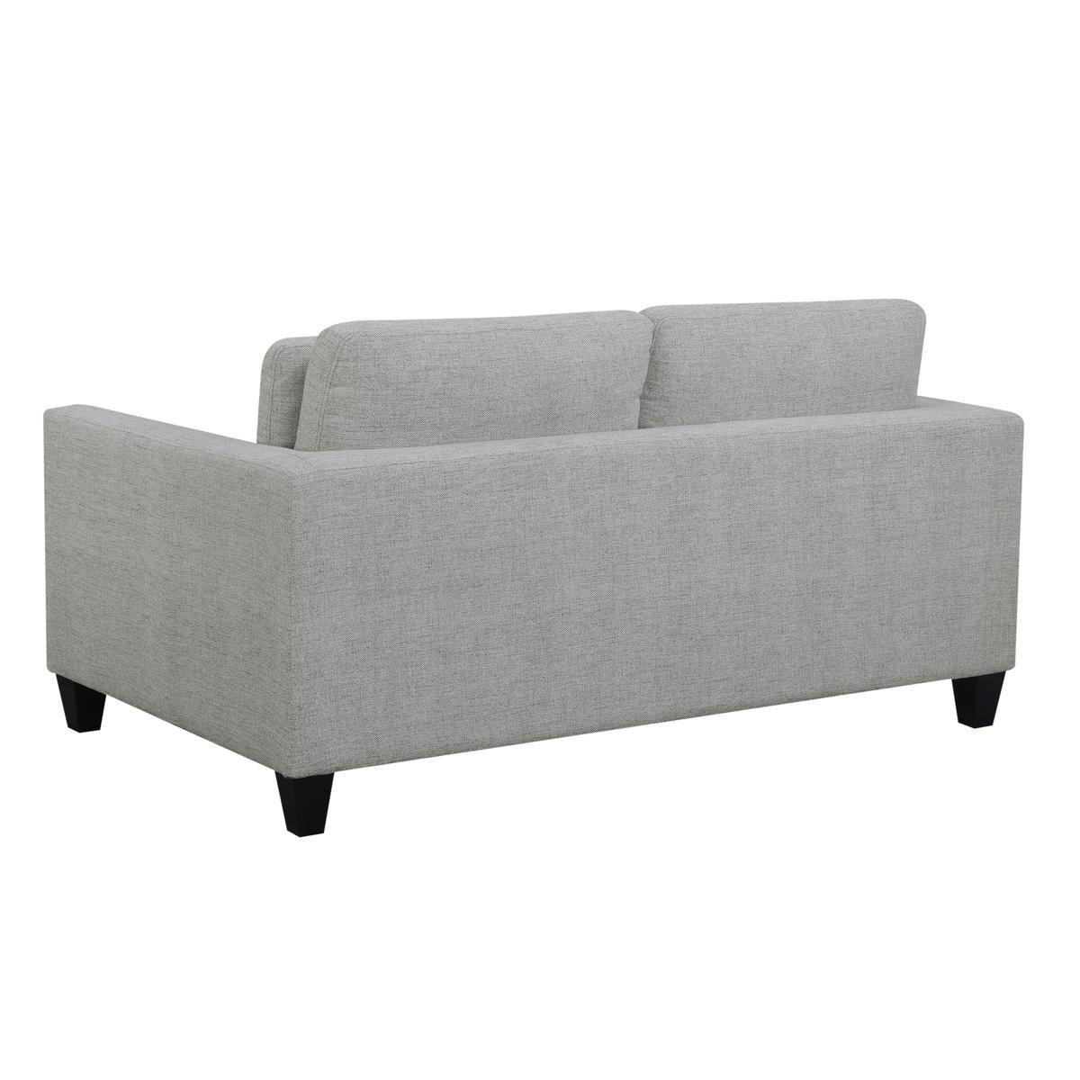 Pulaski D192 Double Cushion Loveseat in Light Gray - Luxury Home Furniture (MI)