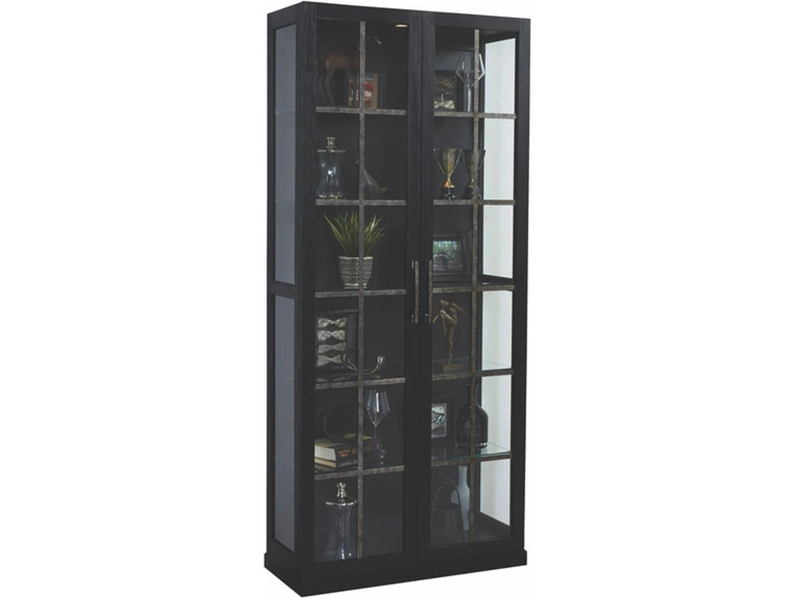 Pulaski Door Curio in Black - Luxury Home Furniture (MI)
