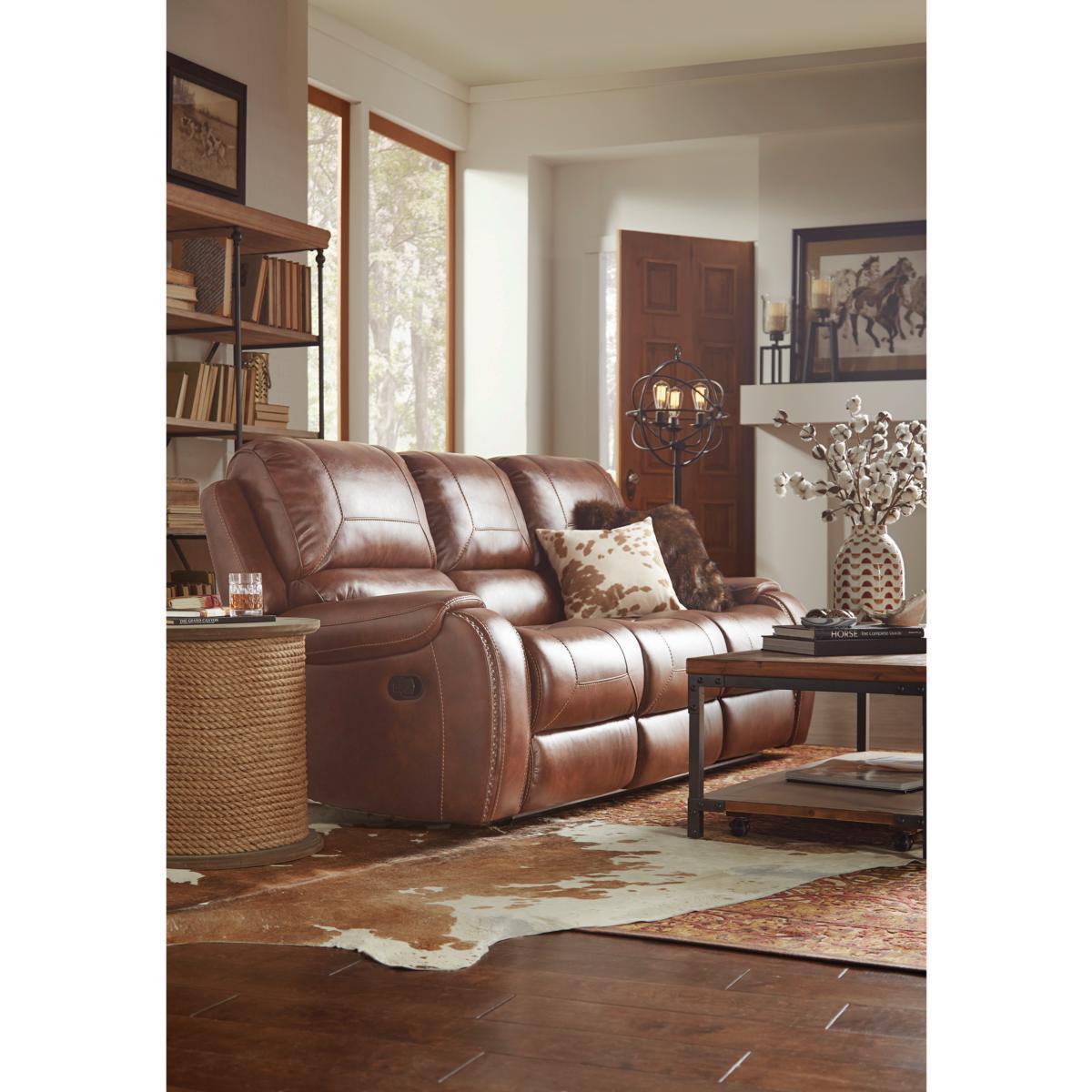 Pulaski Dual Recliner Sofa with Dropdown Charging Console - Luxury Home Furniture (MI)