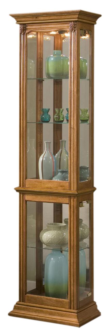 Pulaski Estate Oak Curio - Luxury Home Furniture (MI)