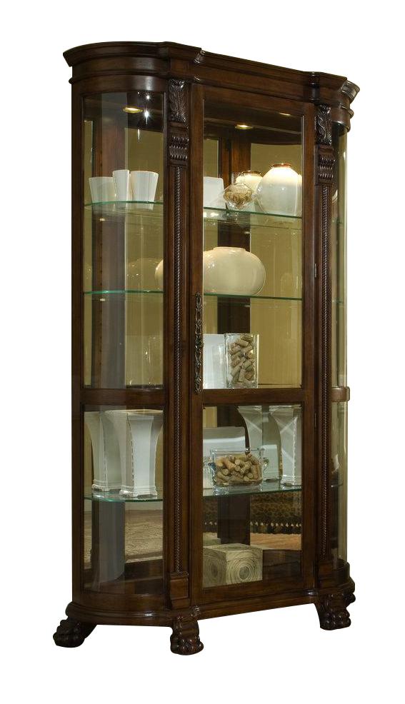 Pulaski Foxcroft Curved End Curio - Luxury Home Furniture (MI)