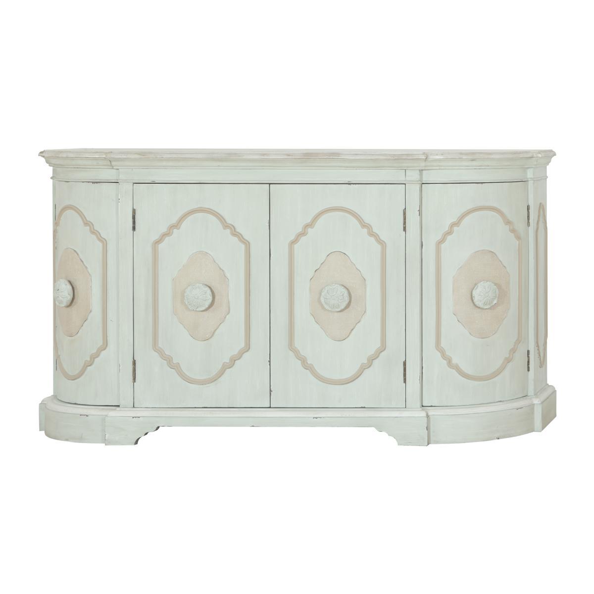 Pulaski Framed Four Door Tri-Tone Wine Sideboard - Luxury Home Furniture (MI)