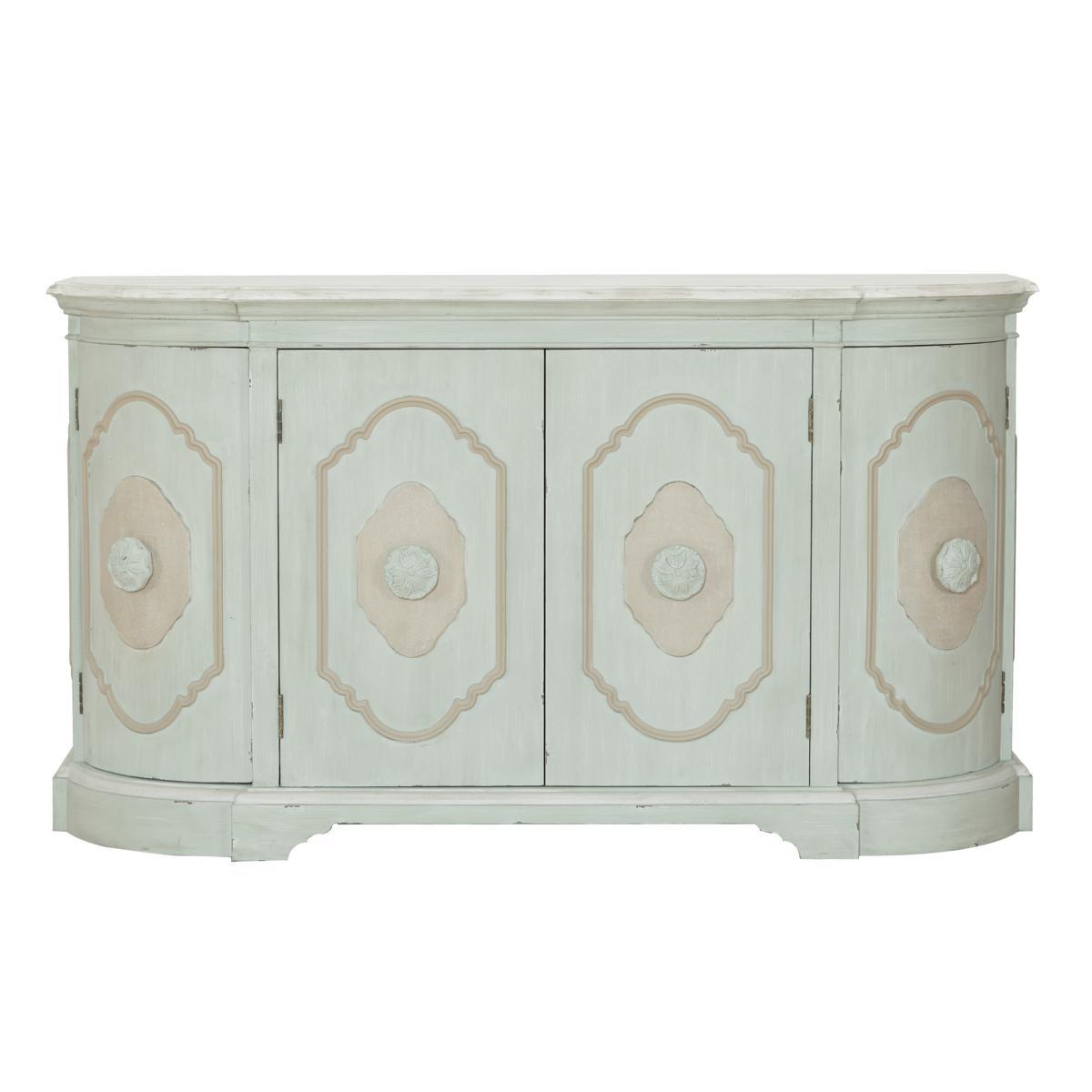 Pulaski Framed Four Door Tri-Tone Wine Sideboard - Luxury Home Furniture (MI)