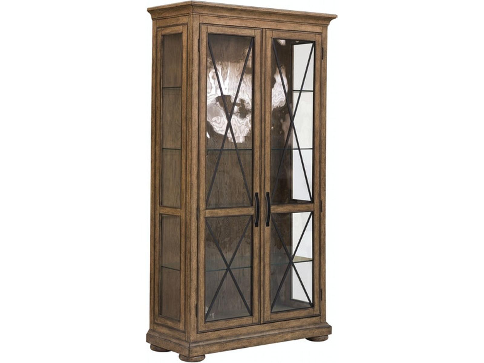 Pulaski Furniture Anthology Curio China in Medium Wood