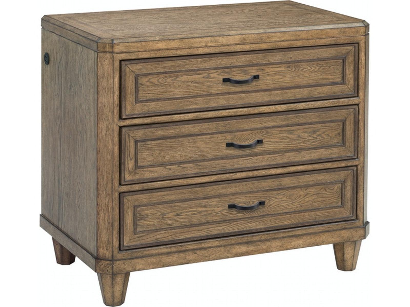 Pulaski Furniture Anthology Nightstand in Medium Wood - Luxury Home Furniture (MI)