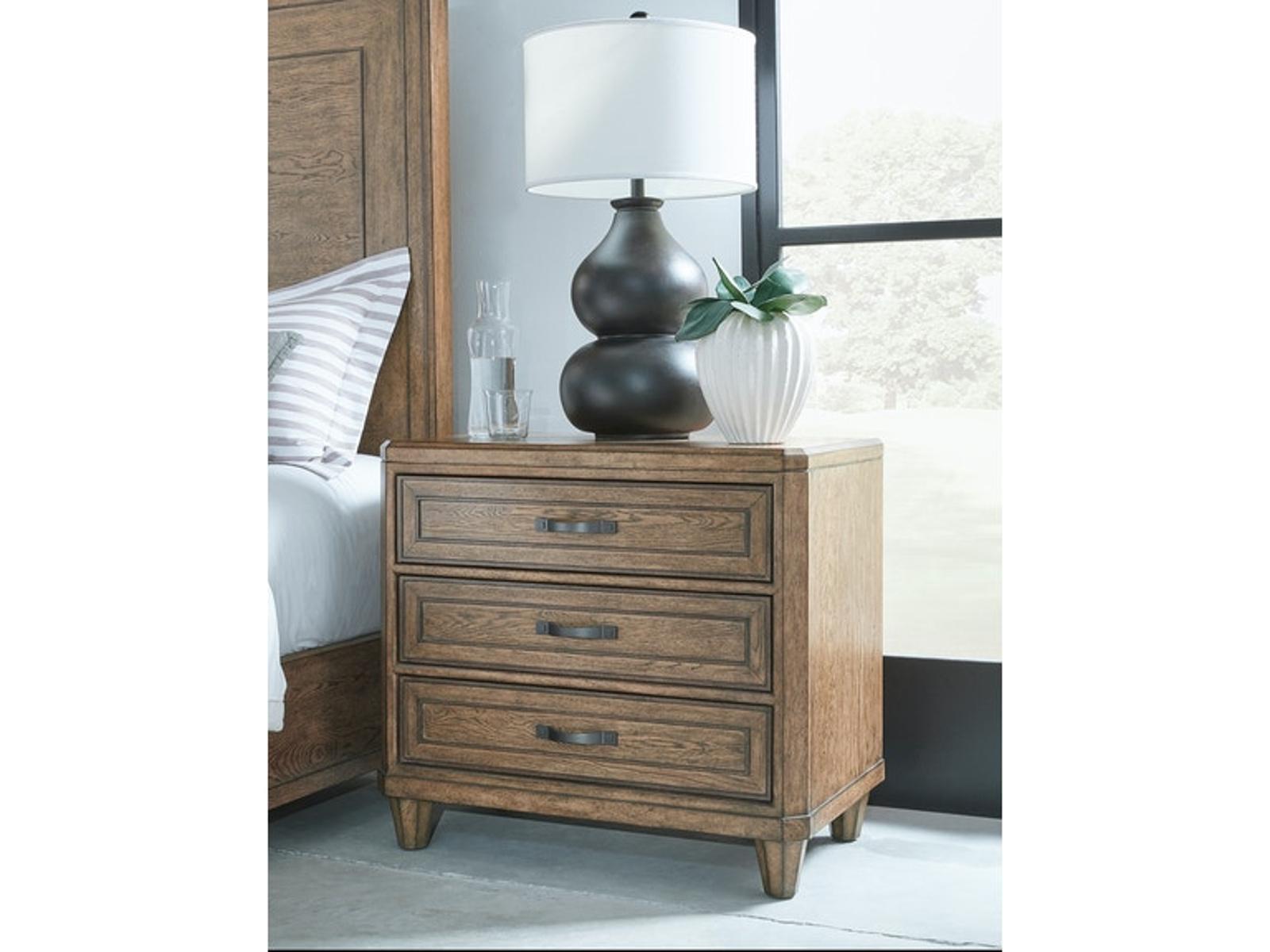 Pulaski Furniture Anthology Nightstand in Medium Wood - Luxury Home Furniture (MI)