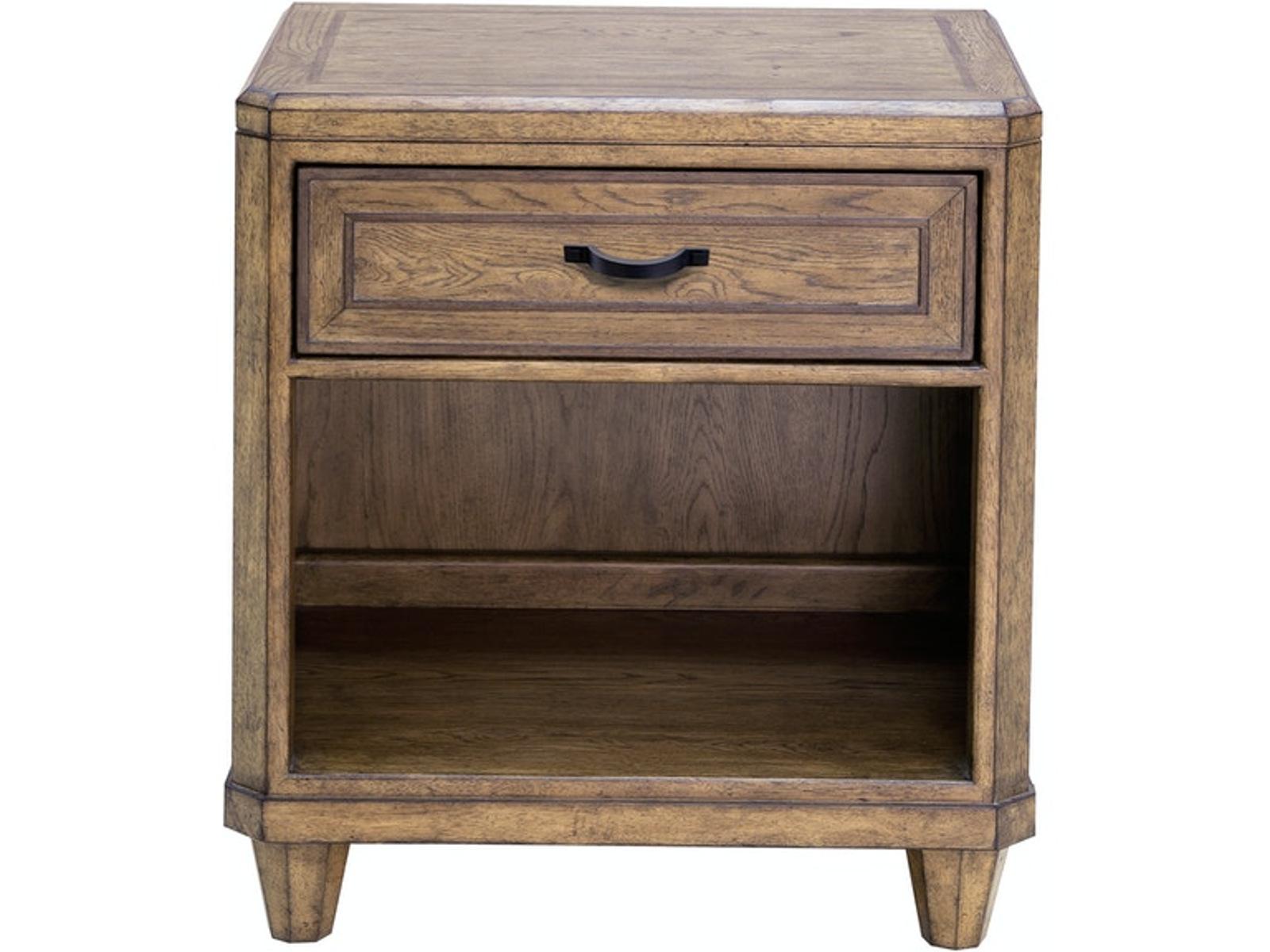 Pulaski Furniture Anthology Open Nightstand in Medium Wood - Luxury Home Furniture (MI)