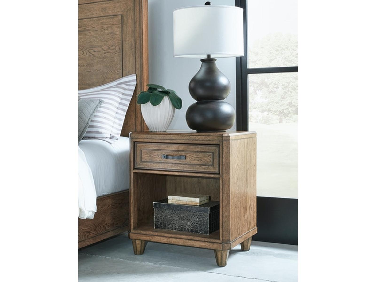 Pulaski Furniture Anthology Open Nightstand in Medium Wood - Luxury Home Furniture (MI)