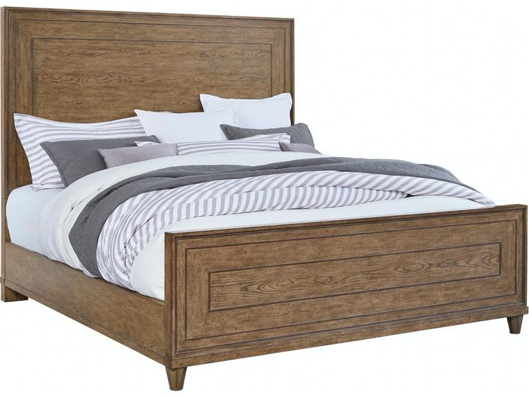 Pulaski Furniture Anthology Queen Panel Bed in Medium Wood - Luxury Home Furniture (MI)