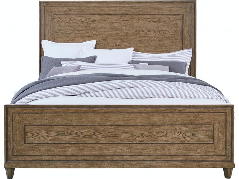 Pulaski Furniture Anthology Queen Panel Bed in Medium Wood - Luxury Home Furniture (MI)