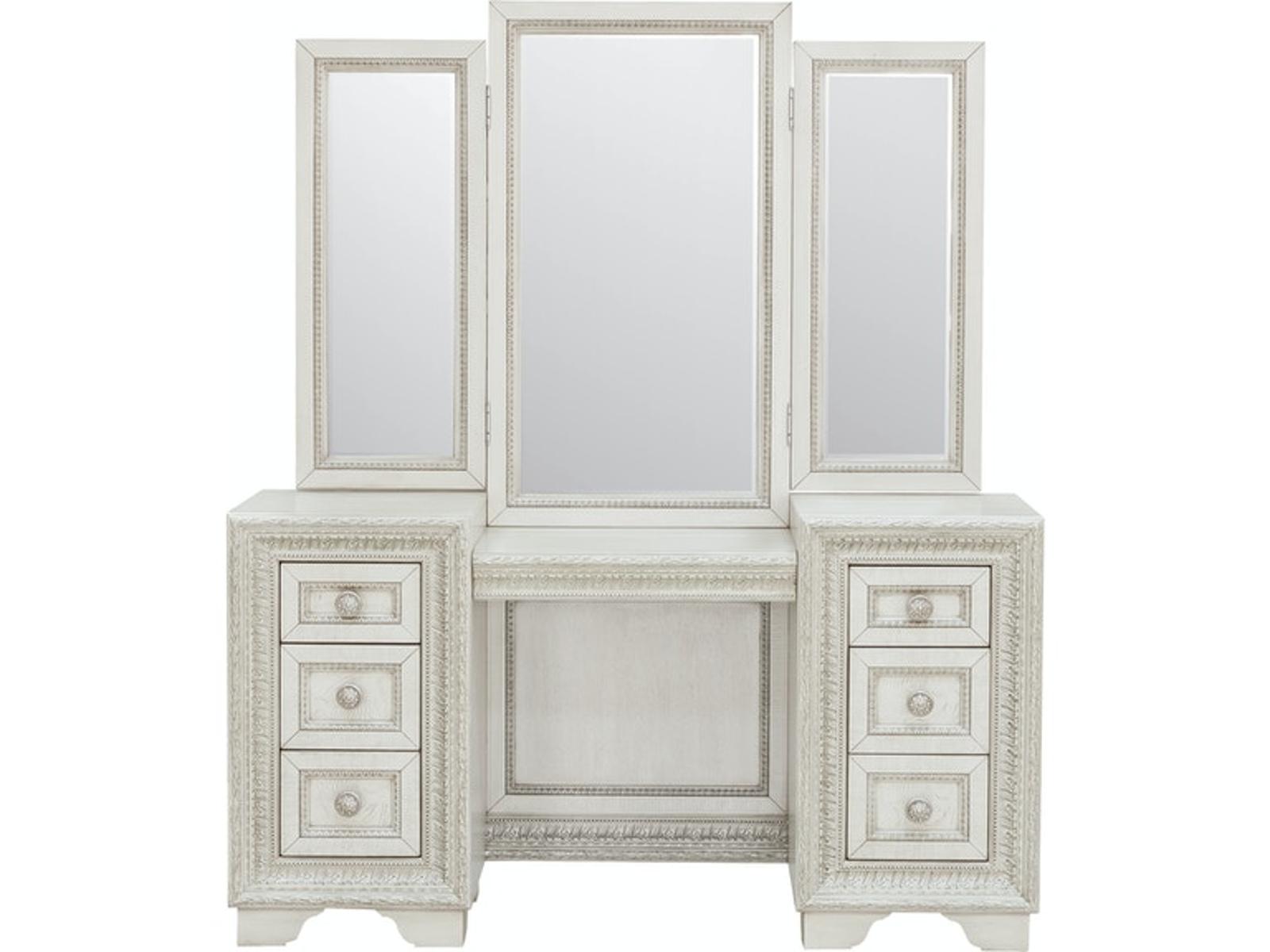 Pulaski Furniture Camila Vanity Mirror in Light Wood - Luxury Home Furniture (MI)