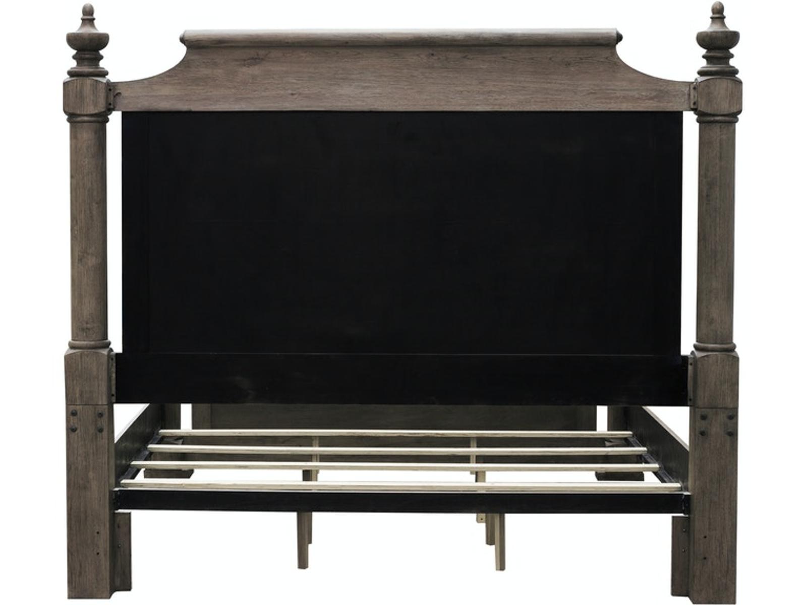 Pulaski Furniture Crestmont California King Poster Bed in Toasted Almond - Luxury Home Furniture (MI)