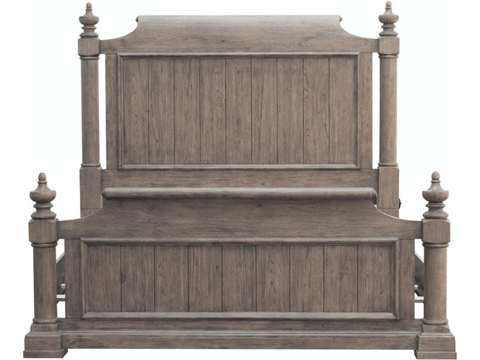 Pulaski Furniture Crestmont King Poster Bed in Toasted Almond - Luxury Home Furniture (MI)