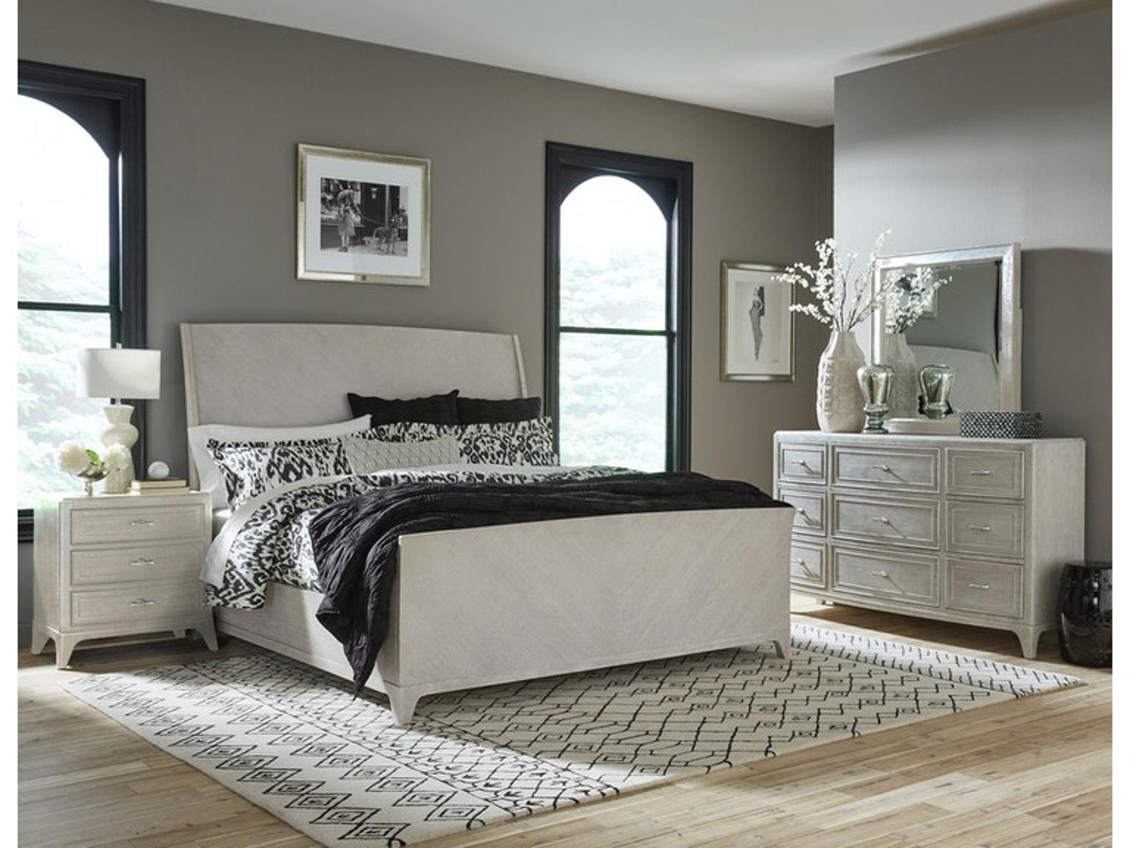 Pulaski Furniture Lex Street King Sleigh Bed in White/181/172 - Luxury Home Furniture (MI)