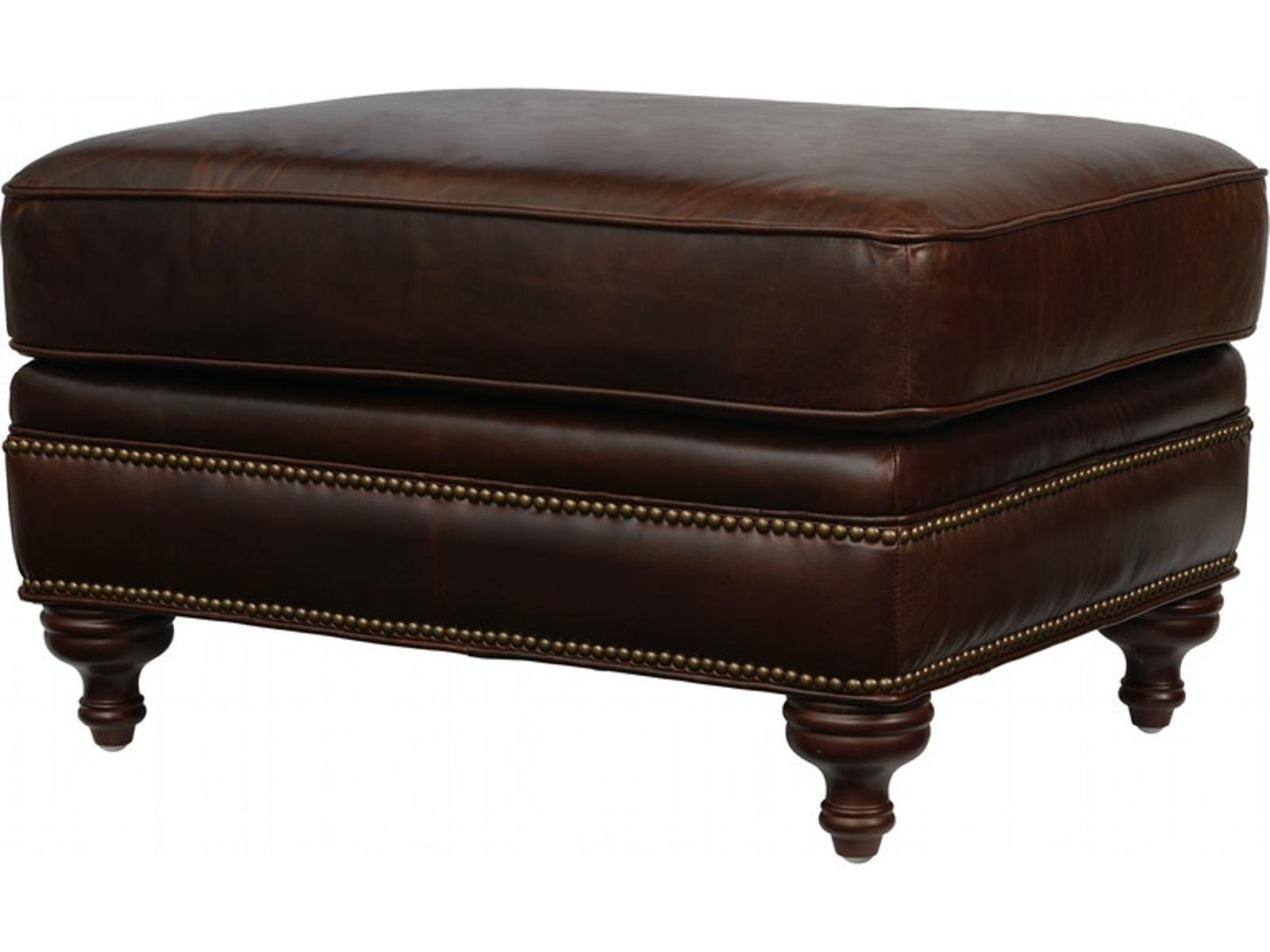 Pulaski Furniture Oliver Ottoman in Dark Wood - Luxury Home Furniture (MI)