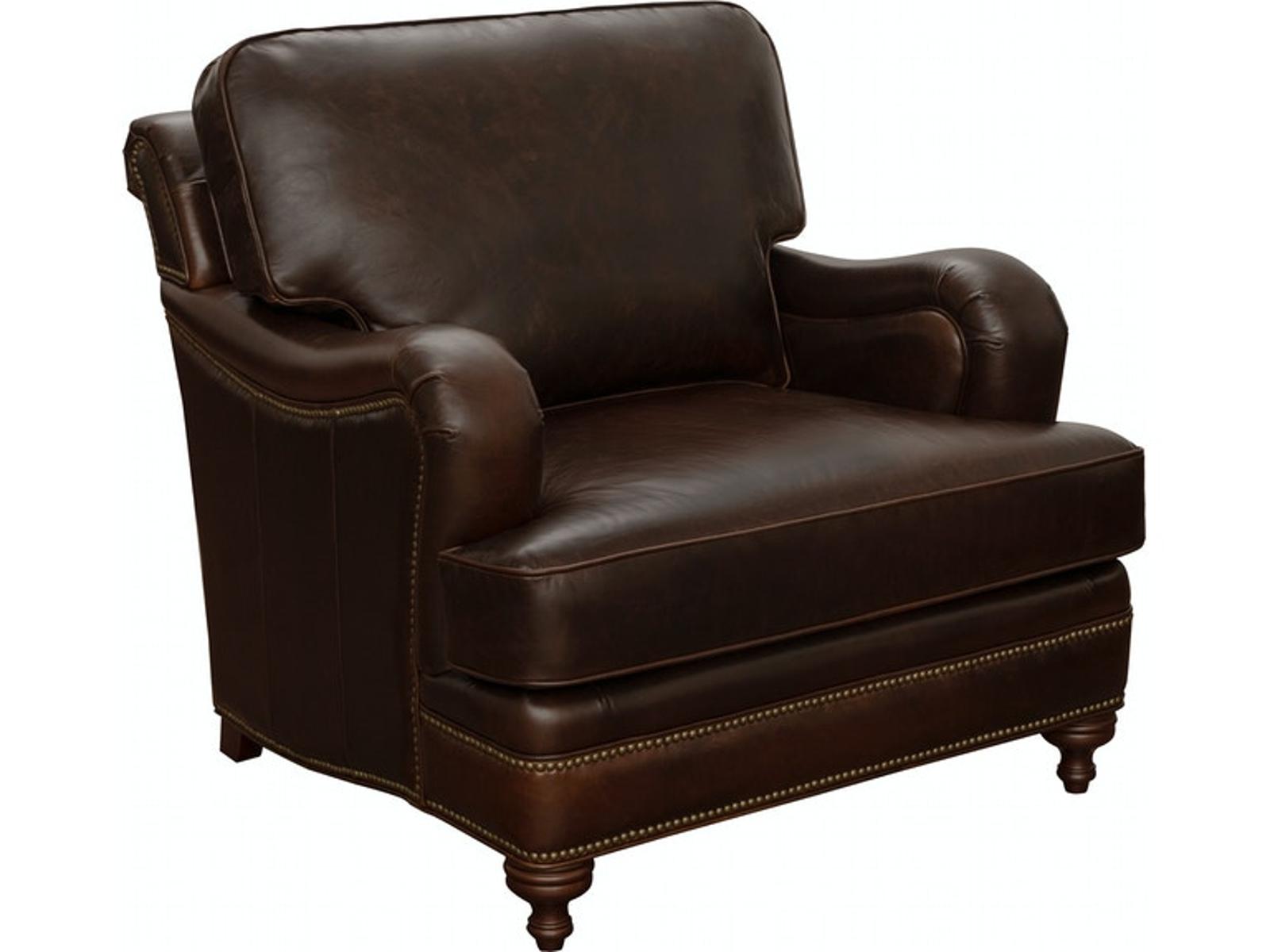 Pulaski Furniture Oliver Stationary Chair in Dark Wood - Luxury Home Furniture (MI)