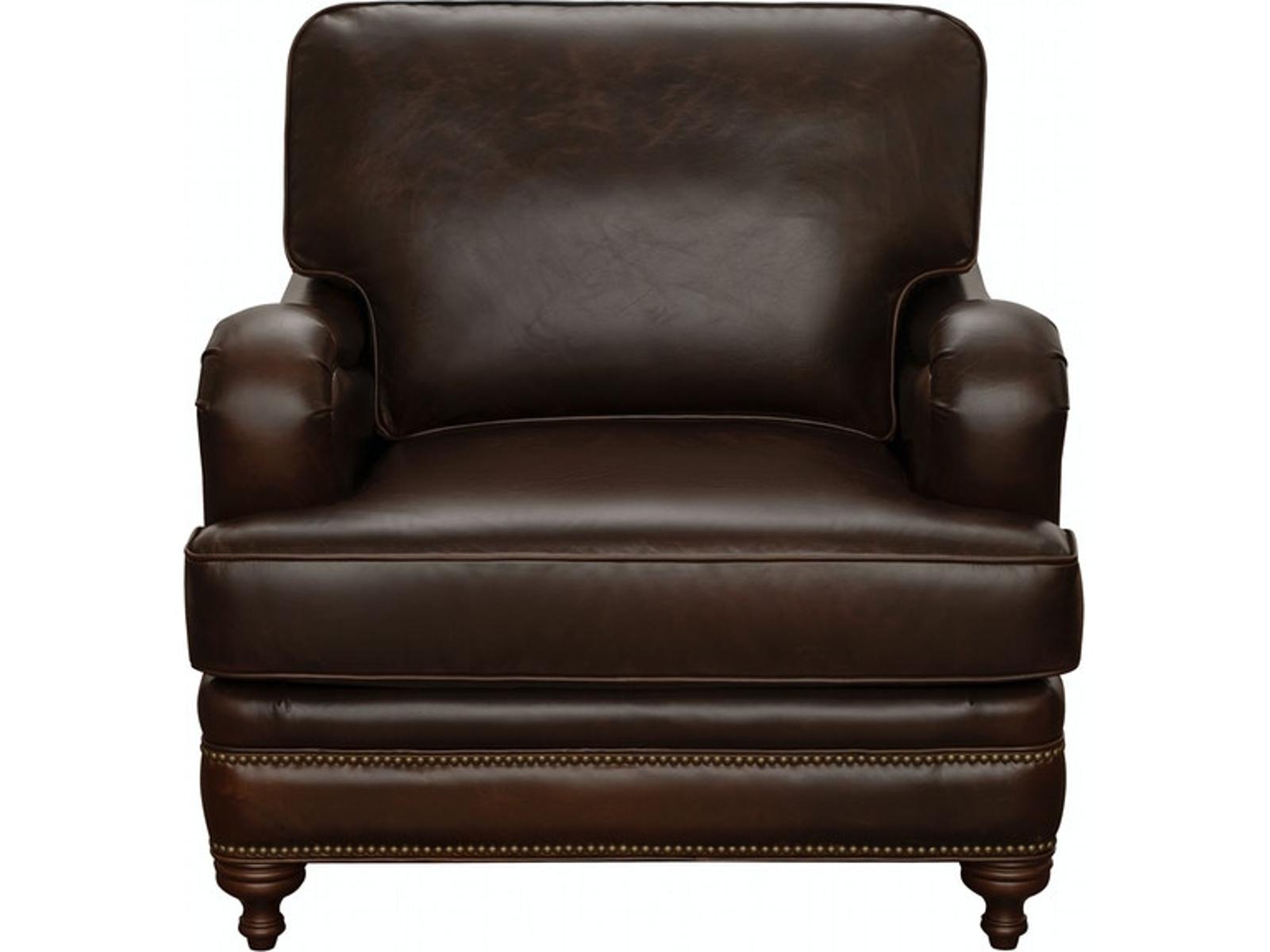 Pulaski Furniture Oliver Stationary Chair in Dark Wood - Luxury Home Furniture (MI)