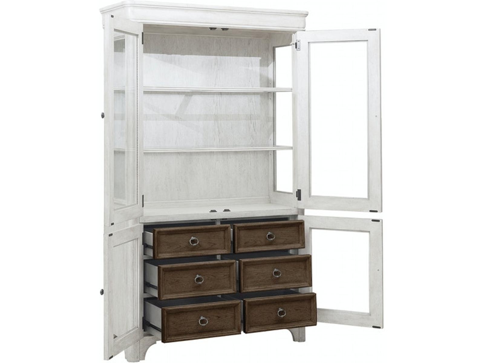 Pulaski Glendale Estates Curio China in White - Luxury Home Furniture (MI)