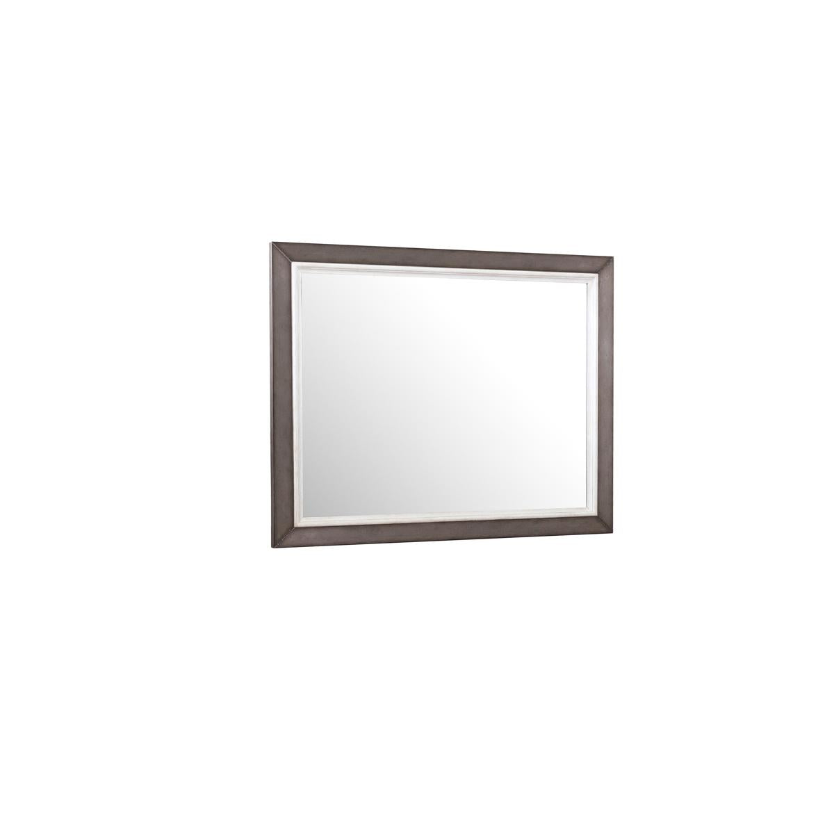 Pulaski Glendale Estates Landscape Mirror in White/Brown