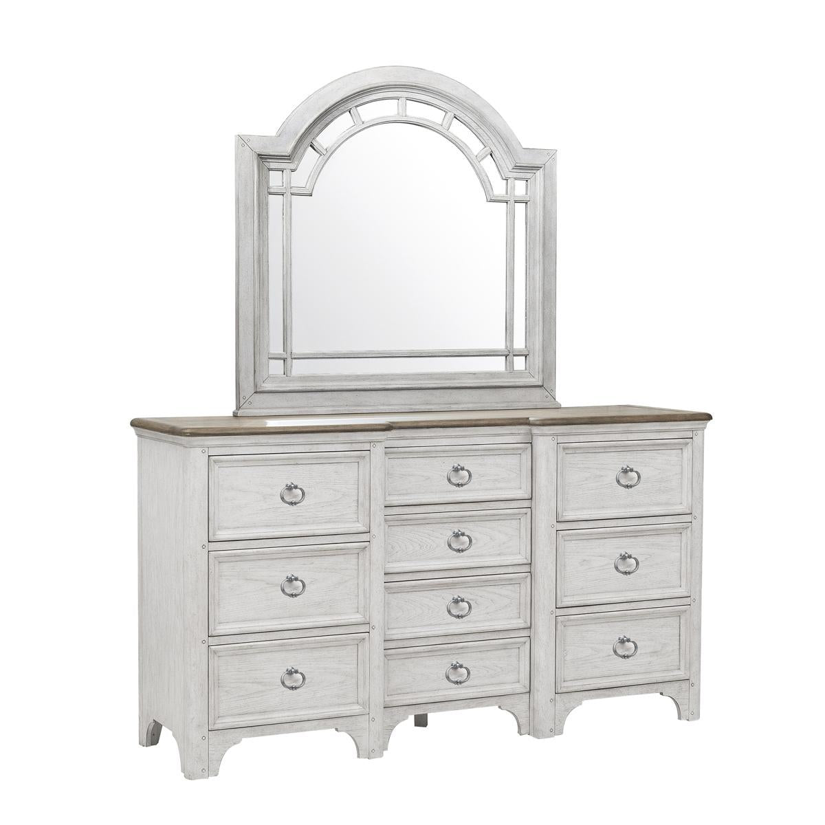 Pulaski Glendale Estates Dresser in White - Luxury Home Furniture (MI)