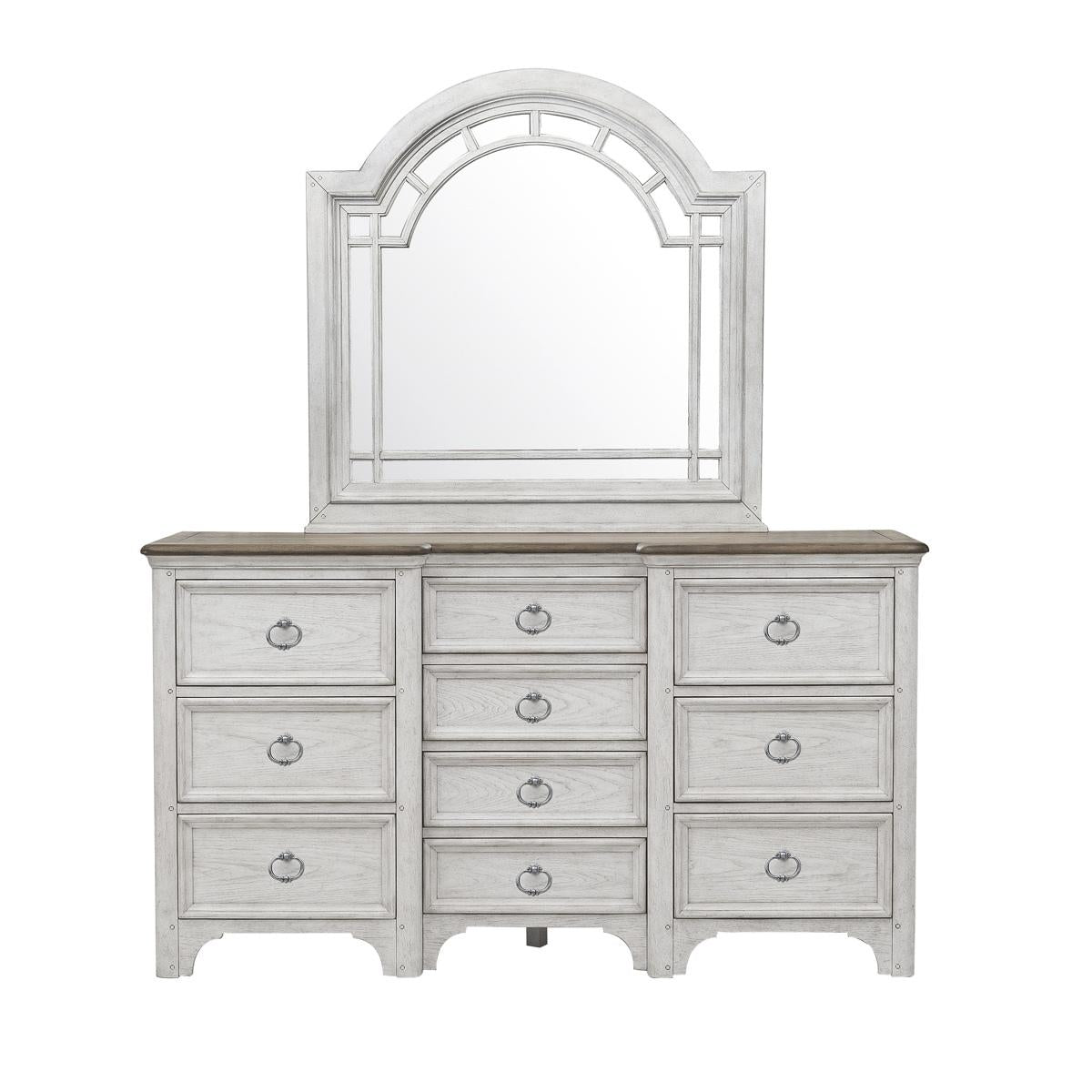 Pulaski Glendale Estates Mirror in White - Luxury Home Furniture (MI)