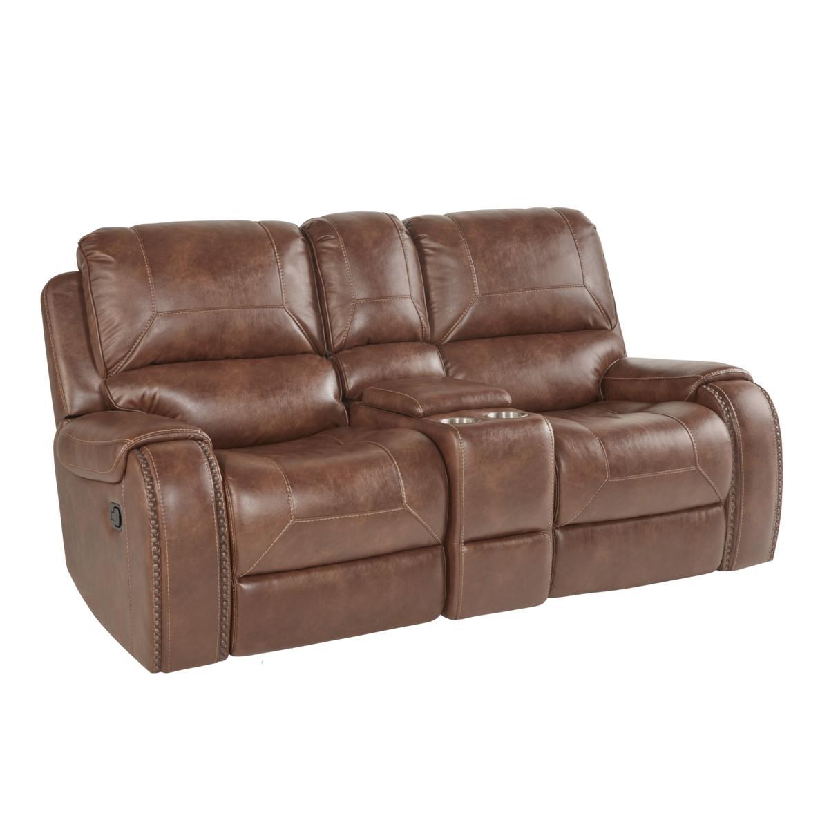 Pulaski Glider Recliner Loveseat with Storage and Charging Station - Luxury Home Furniture (MI)