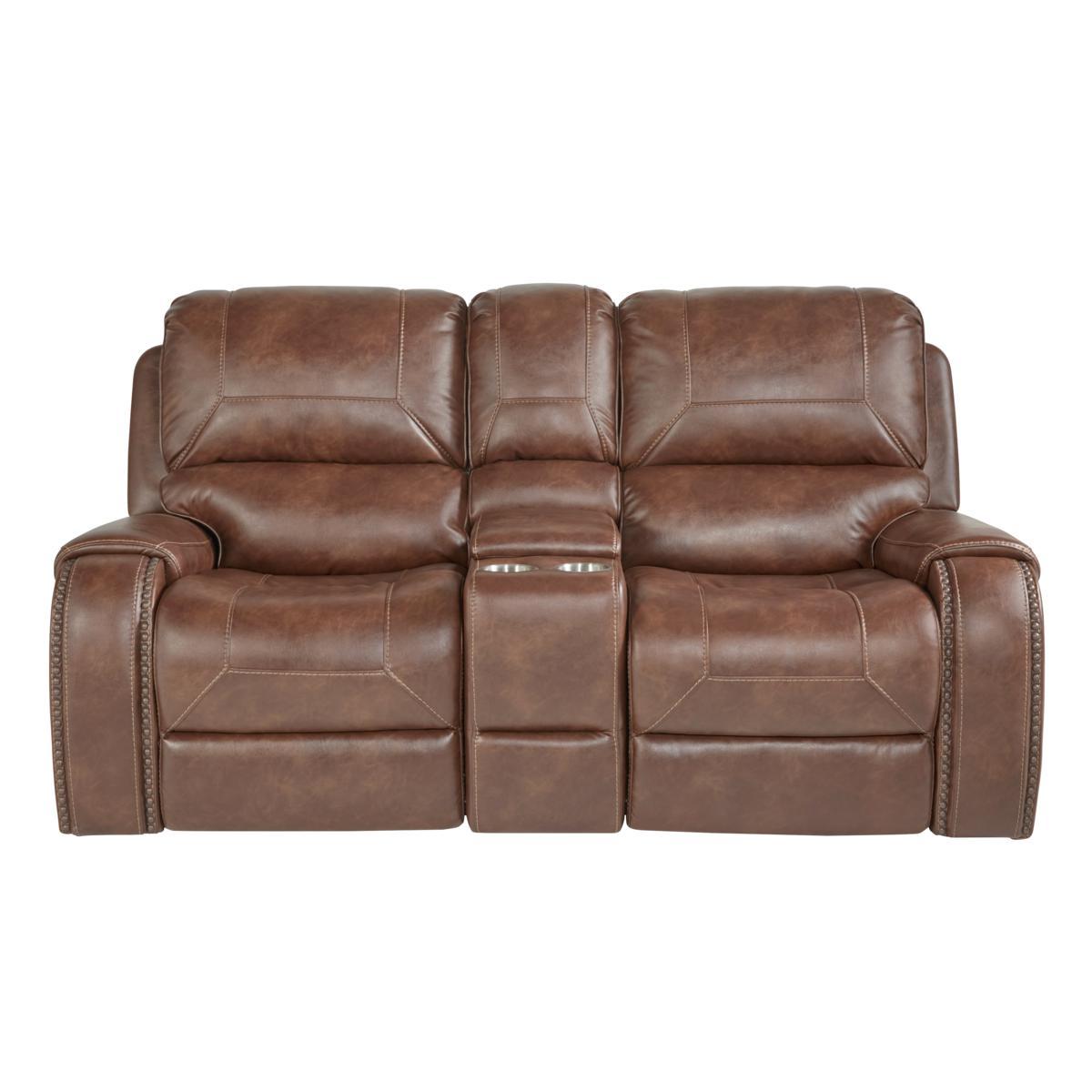 Pulaski Glider Recliner Loveseat with Storage and Charging Station - Luxury Home Furniture (MI)
