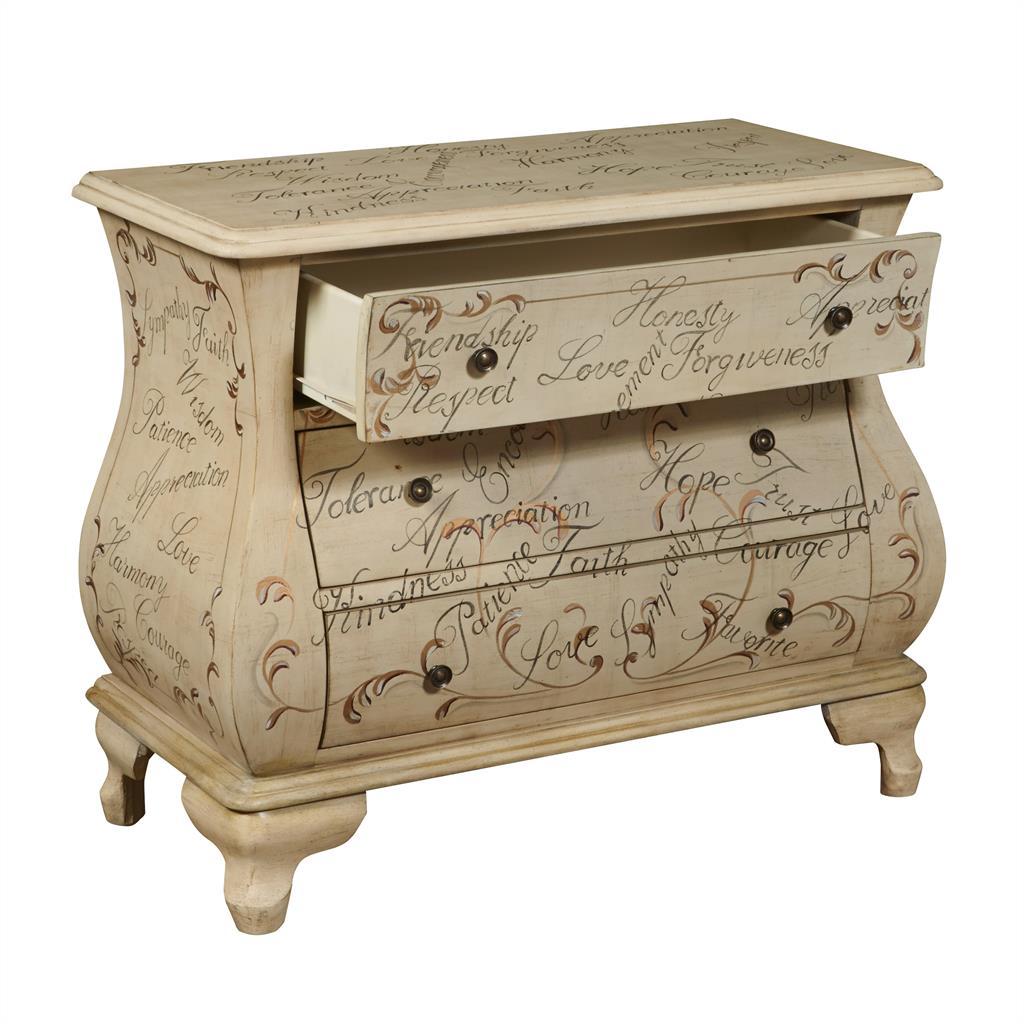 Pulaski Hand Painted Words Bombay Chest - Luxury Home Furniture (MI)