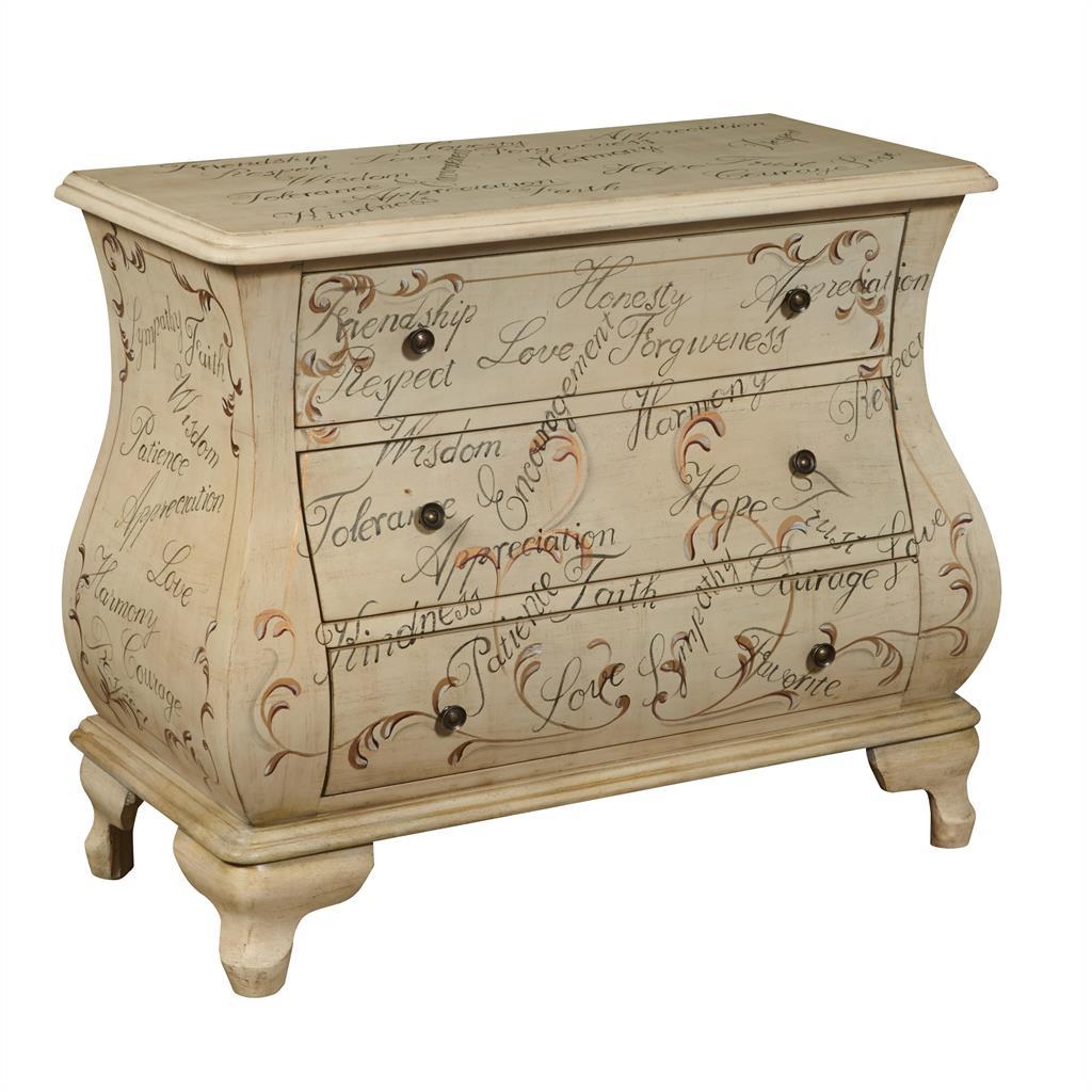 Pulaski Hand Painted Words Bombay Chest - Luxury Home Furniture (MI)