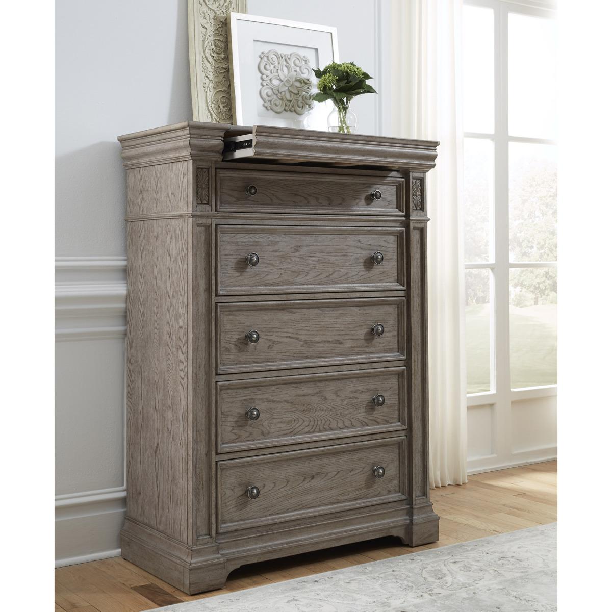 Pulaski Kingsbury Chest in Gray - Luxury Home Furniture (MI)