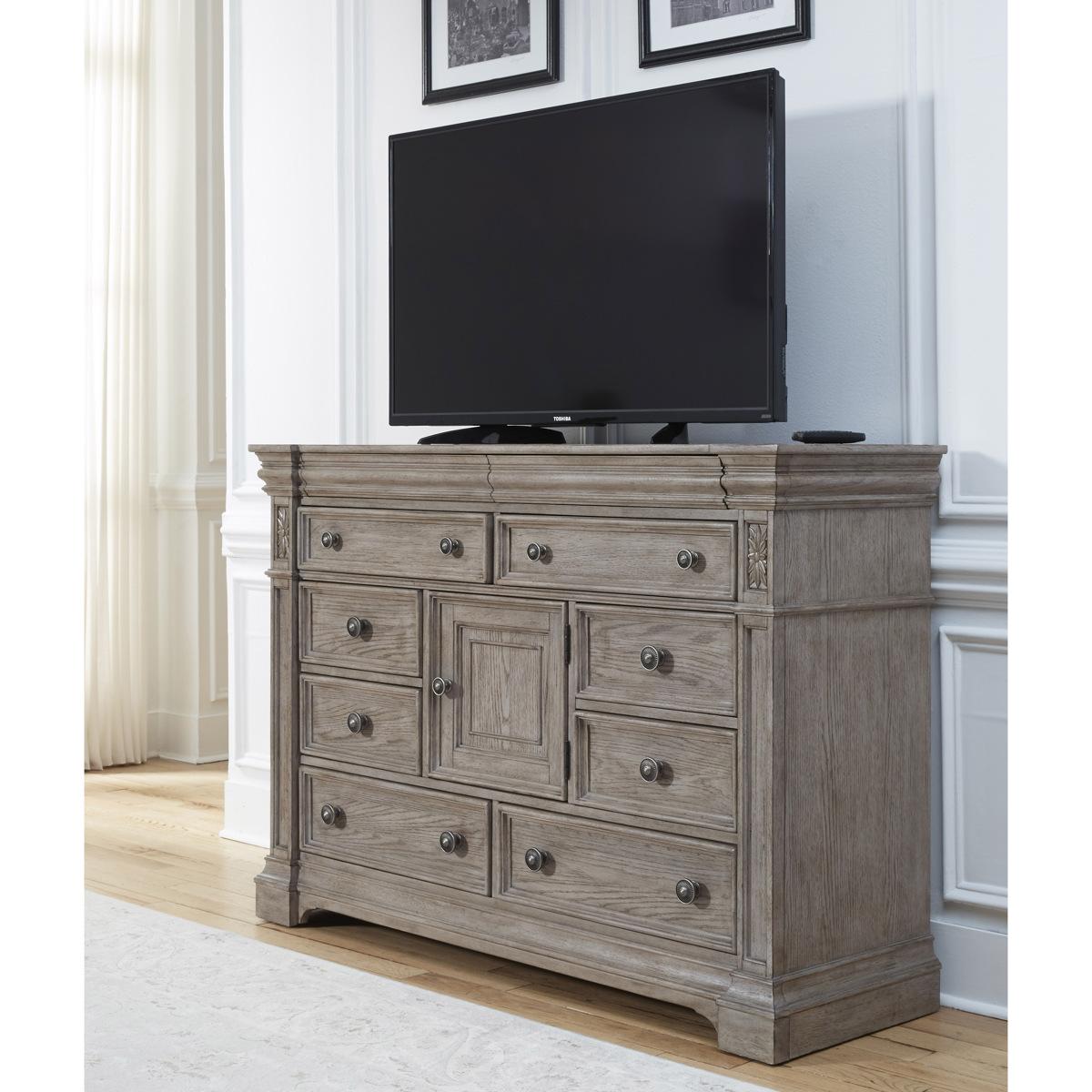 Pulaski Kingsbury Media Bureau in Gray - Luxury Home Furniture (MI)