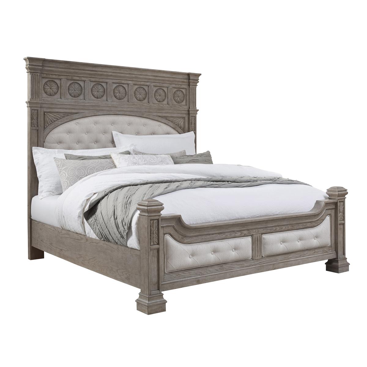 Pulaski Kingsbury King Panel Bed in Gray - Luxury Home Furniture (MI)