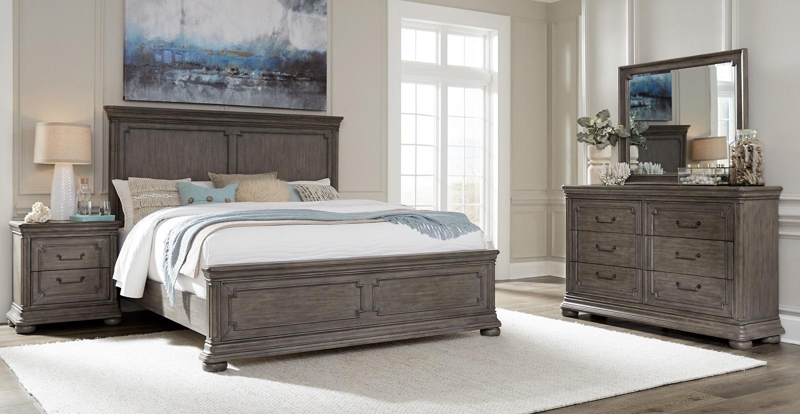 Pulaski Lasalle King Panel Bed in Natural - Luxury Home Furniture (MI)