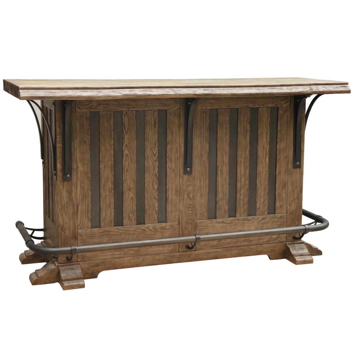 Pulaski Live Edge Wooden Home Bar - Luxury Home Furniture (MI)