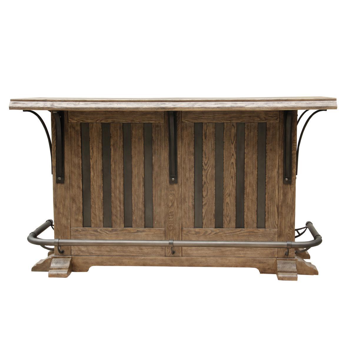 Pulaski Live Edge Wooden Home Bar - Luxury Home Furniture (MI)