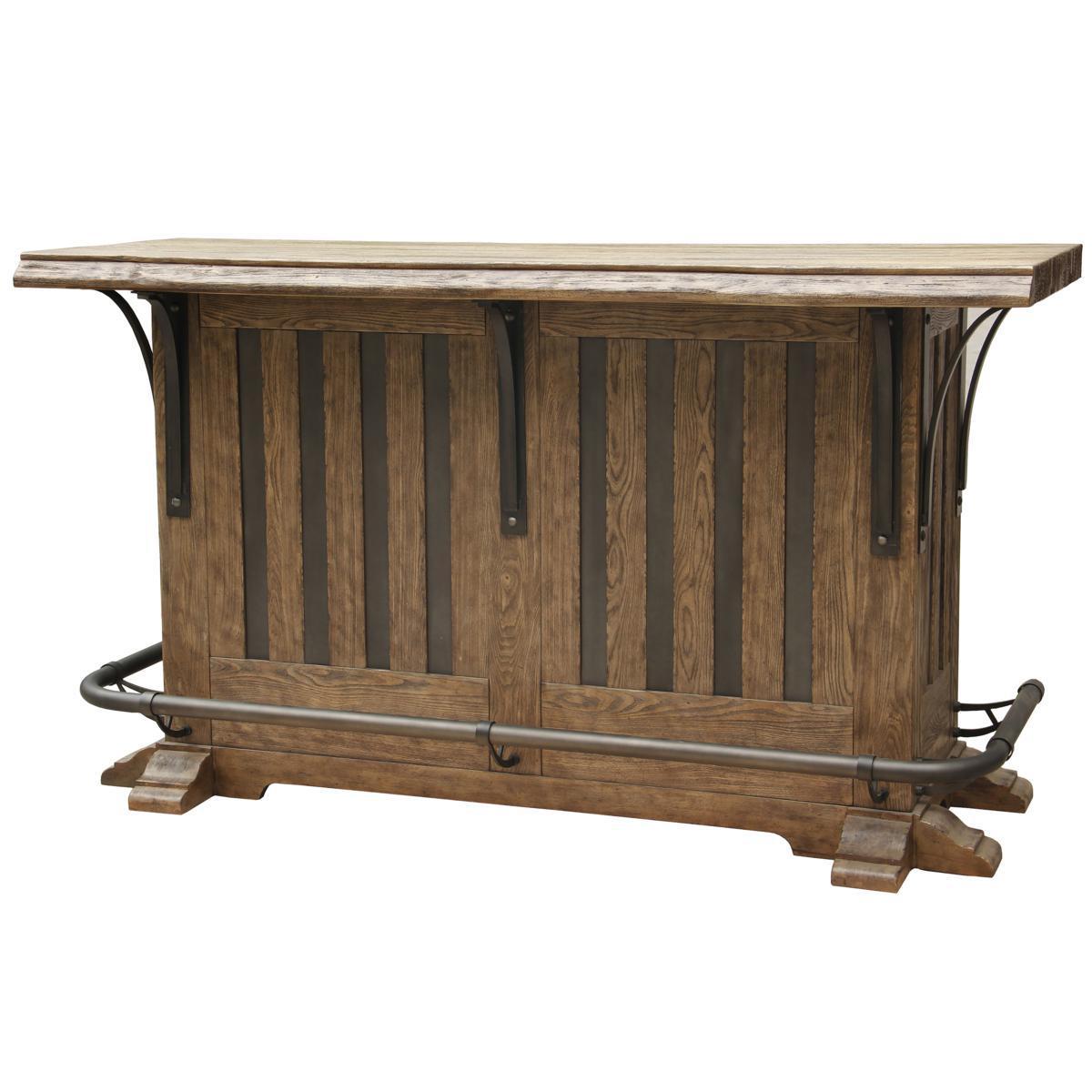 Pulaski Live Edge Wooden Home Bar - Luxury Home Furniture (MI)