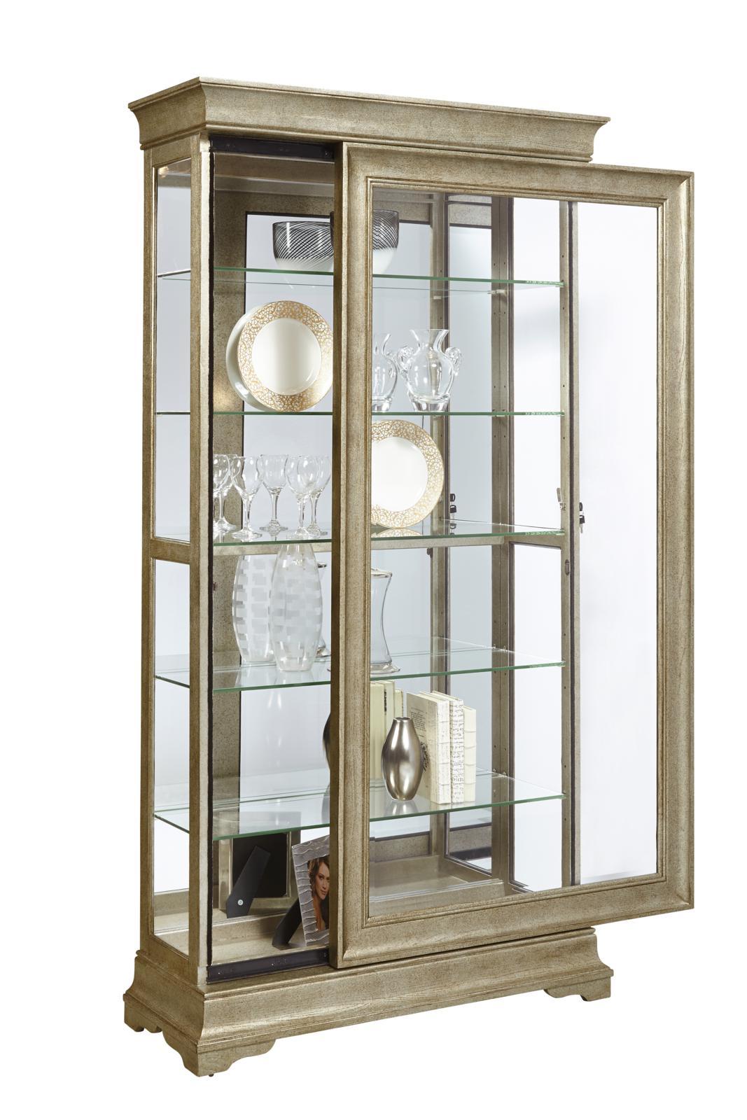 Pulaski Lyon Two Way Sliding Door Curio - Luxury Home Furniture (MI)
